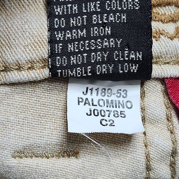 Jag Jeans Mid Rise Straight Womens 14 Button Zip Stretch Tan Palomino 28" Inseam - Picture 12 of 14